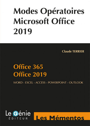 Modes opératoires Microsoft Office 2019 et Office 365